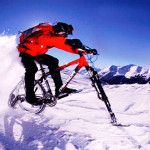 Катание на лыжном велосипеде